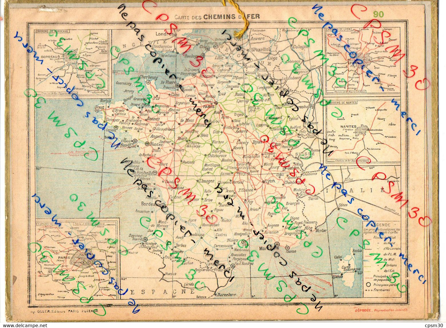 CALENDRIER GF 1936 - Aurillac Dessin De S Baudier, Imprimeur Oller - Grand Format : 1921-40