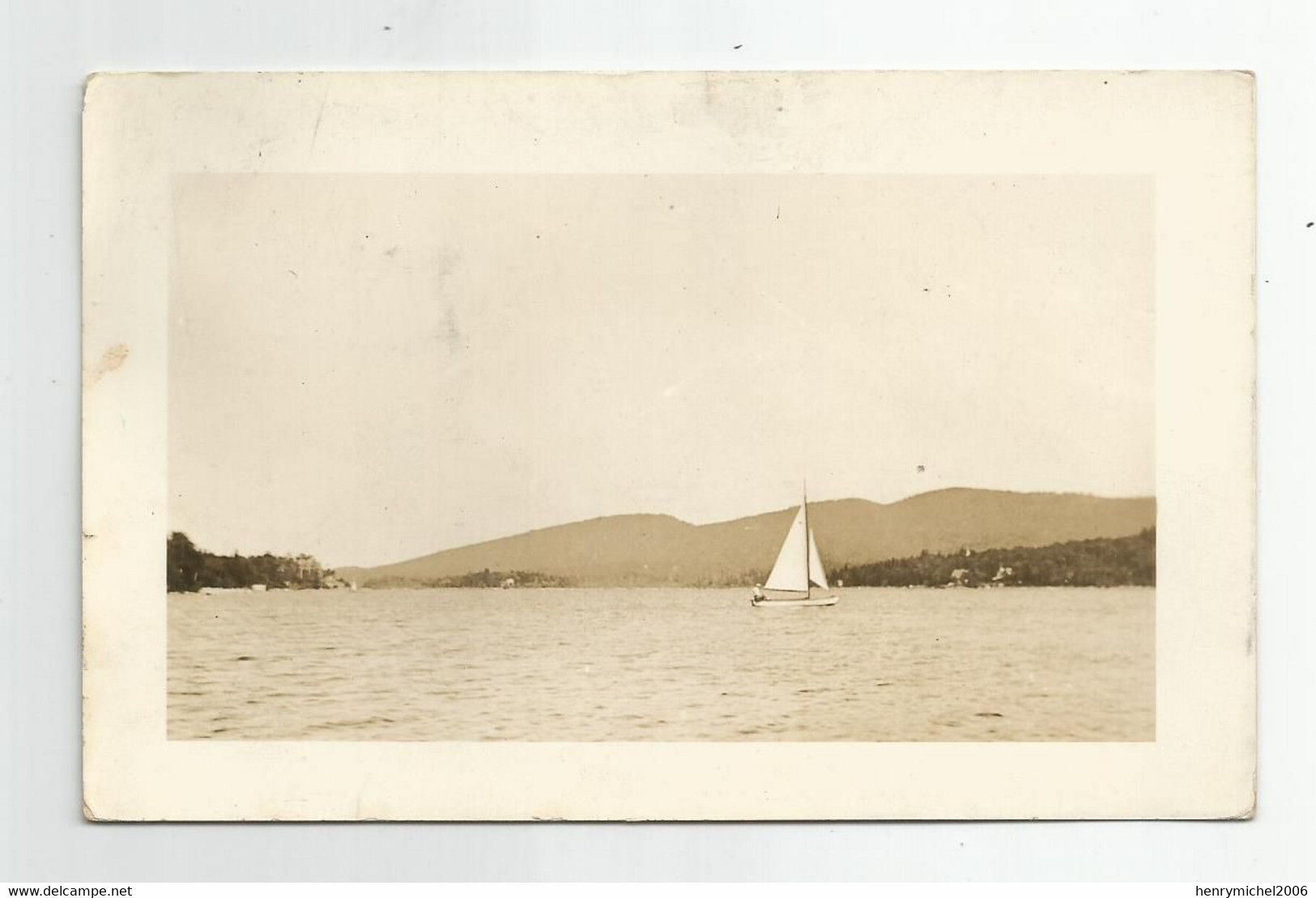 Canada Quebec Lac Trois Saumons 1934 Carte Photo - Trois-Rivières