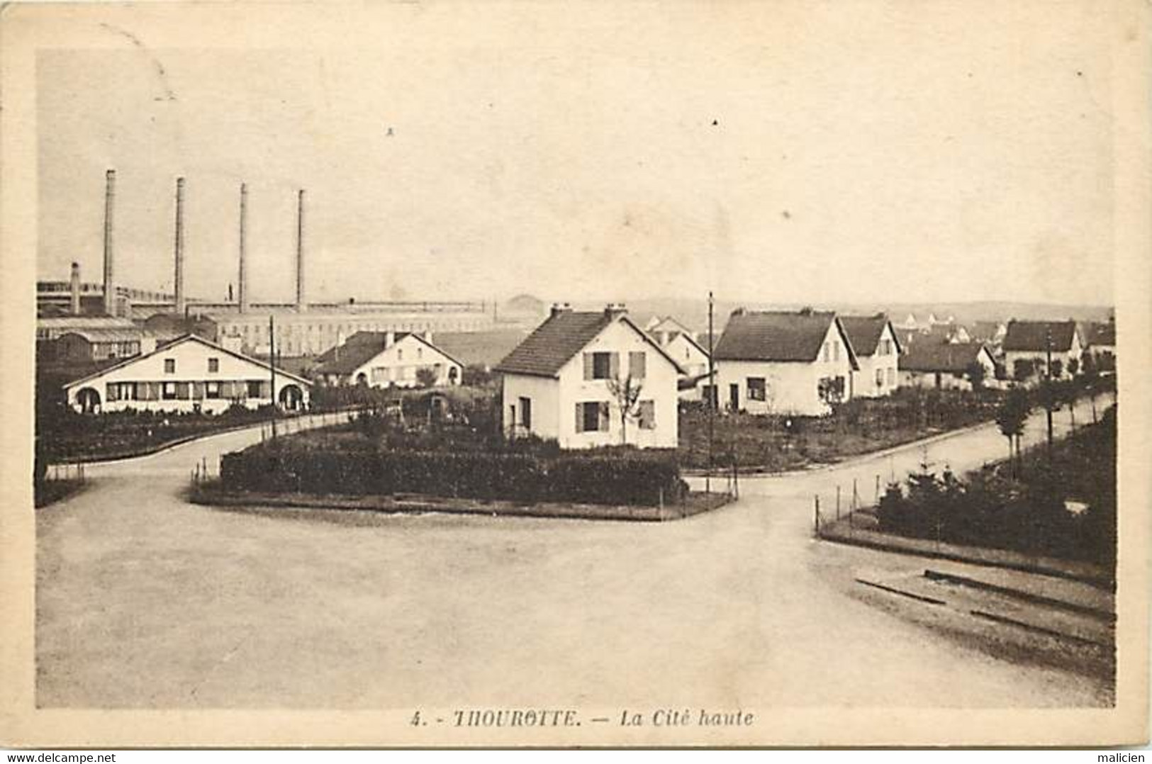 - Oise - Ref-A710- Thourotte - La Cité Haute - Cités - Batiments Et Architecture - Plan Usine - Usines - Industrie - - Thourotte