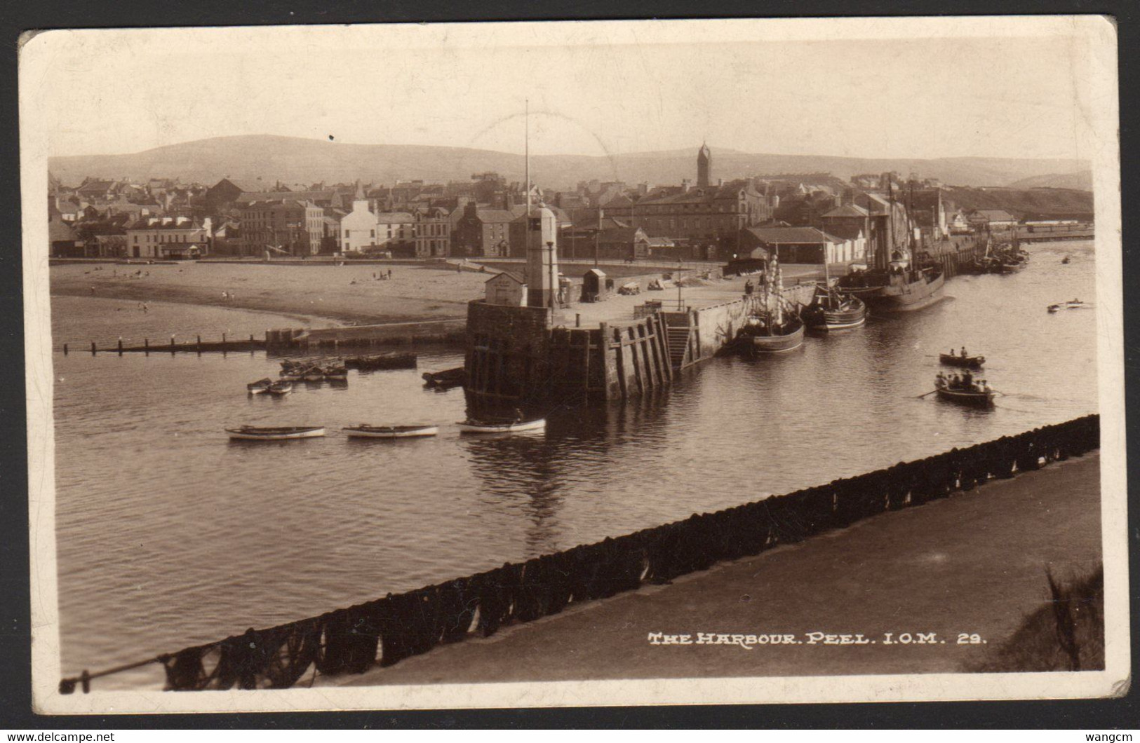 The Harbour, Peel, I.O.M. Used In 1946 - Isle Of Man