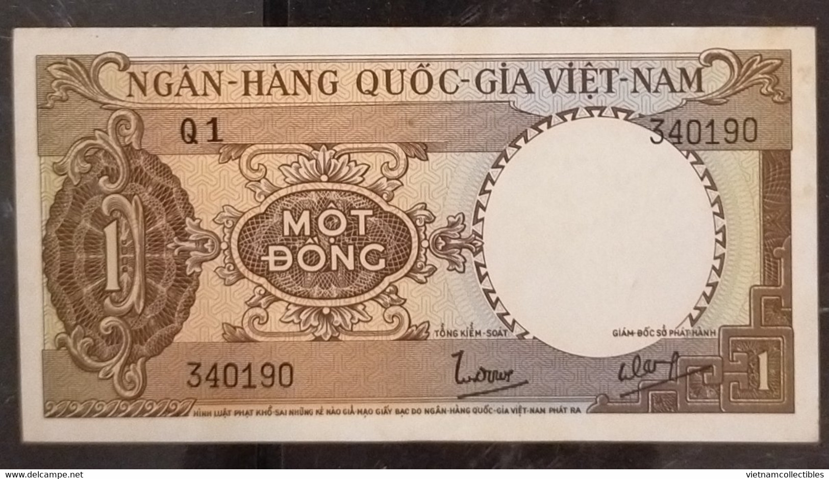 South Viet Nam Vietnam 1 Dông EF Banknote Note 1964 - Pick# 15 / 2 Photo - Vietnam