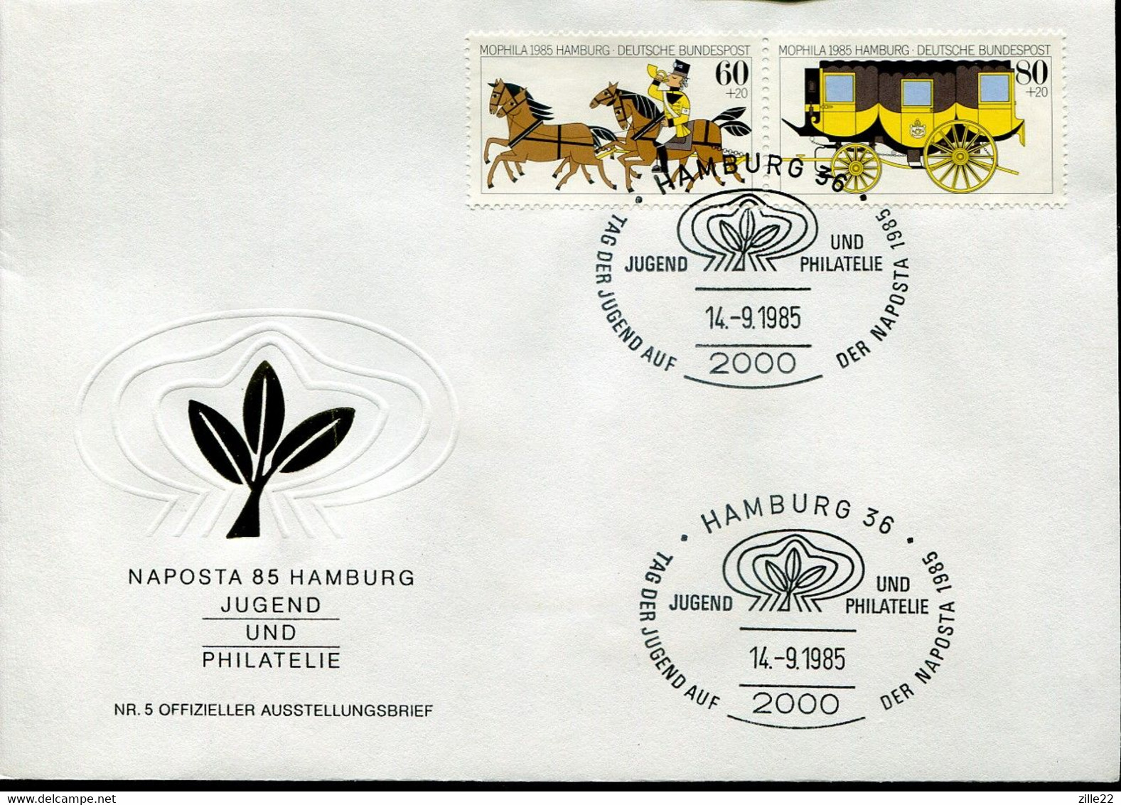 Germany Special Cover Mail Transport Horse Coach - Diligences