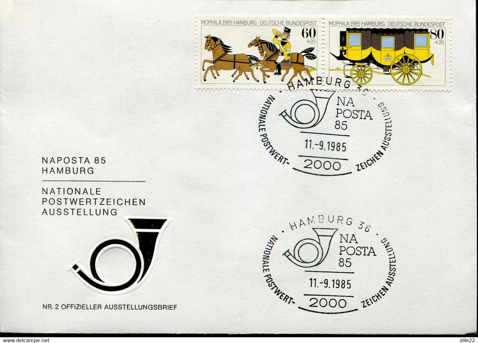 Germany Special Cover Mail Transport Horse Coach - Diligences