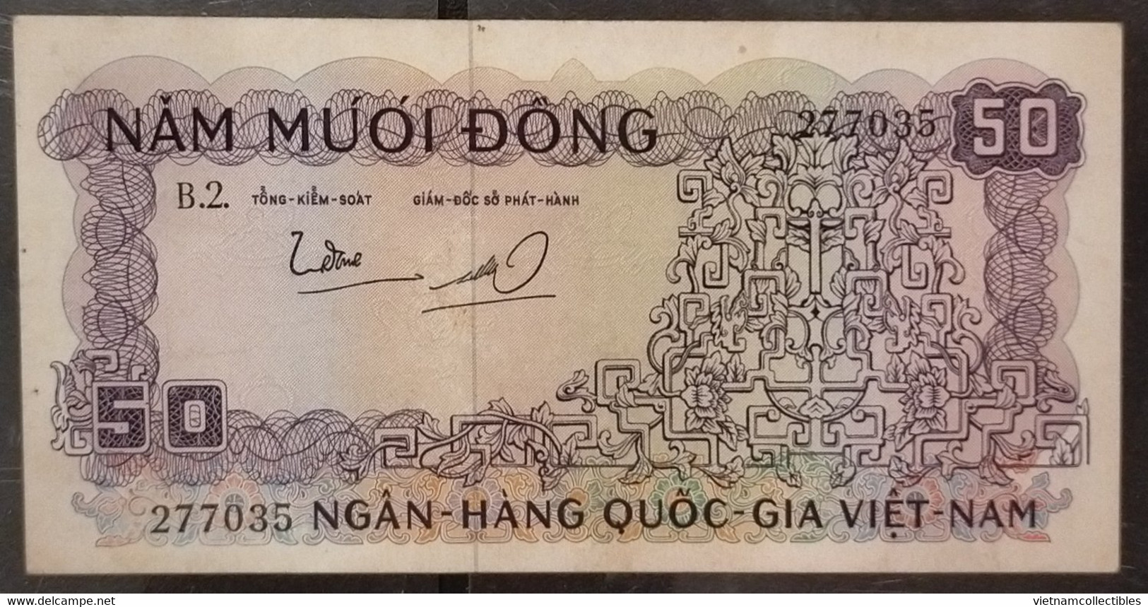 South Viet Nam Vietnam 50 Dông AU Banknote Note 1966 - Pick# 17 / 2 Photo - Vietnam