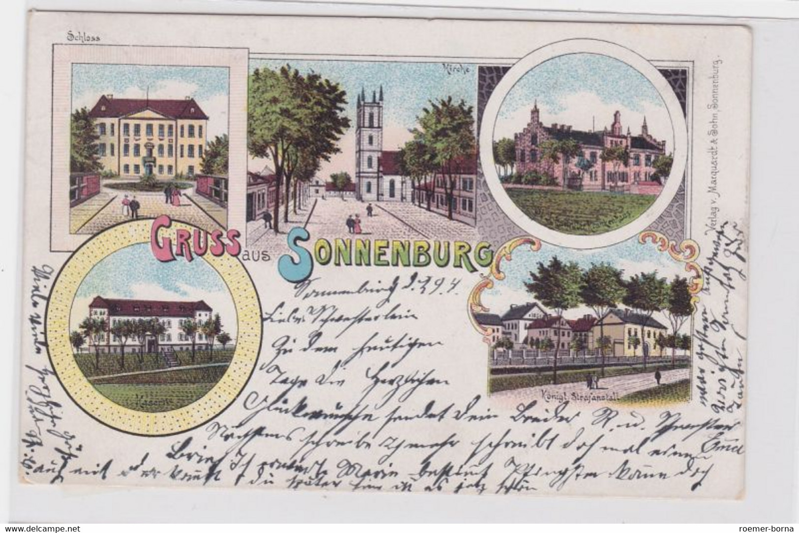 47378 Ak Lithographie Gruß Aus Sonnenburg Neumark 1901 - Neumark