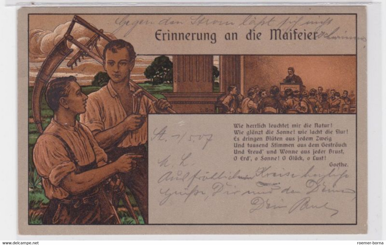 91612 Reim Ak Erinnerung An Die Maifeier 1907 - Non Classés