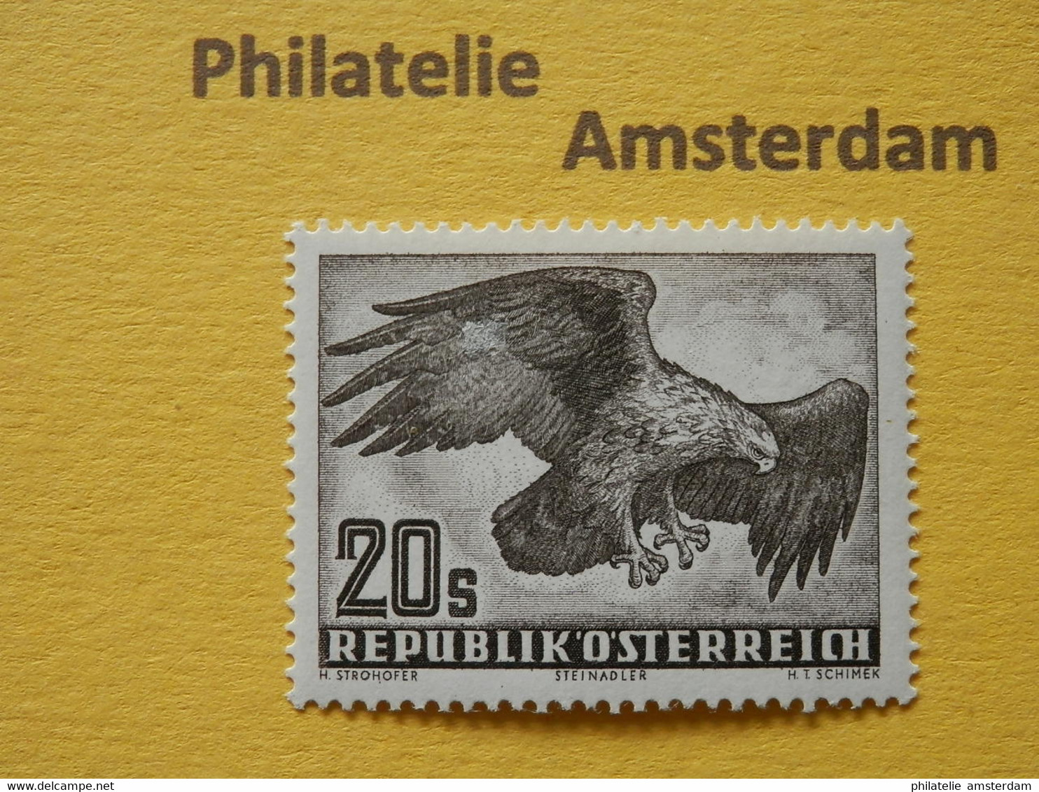 Austria 1952, FAUNA BIRDS RAPTORS GREIFVOGEL ROOFVOGELS RAPACES: Mi 968, ** - Eagles & Birds Of Prey