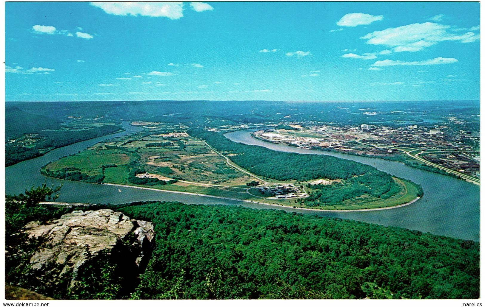 CPSM USA Etats-Unis Tennessee Chattanooga Lookout Mountain, Moccasin Bend Seen From Point Lookout - Chattanooga