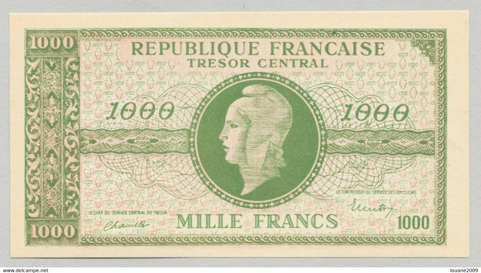 France - Faux Billet 1000 Francs Marianne 1945 De Dulac Contrefaçon - 1943-1945 Marianne