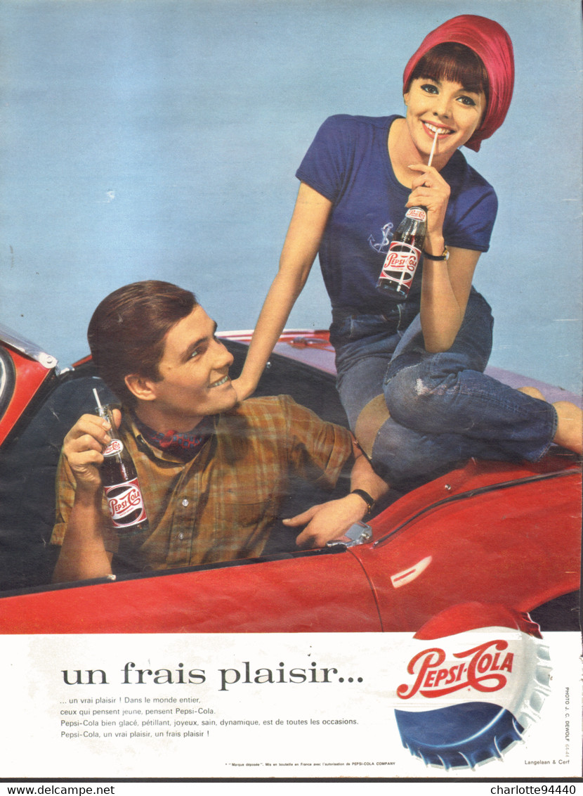PUB   " PEPSI-COLA   "  1964 ( 5 ) - Poster & Plakate