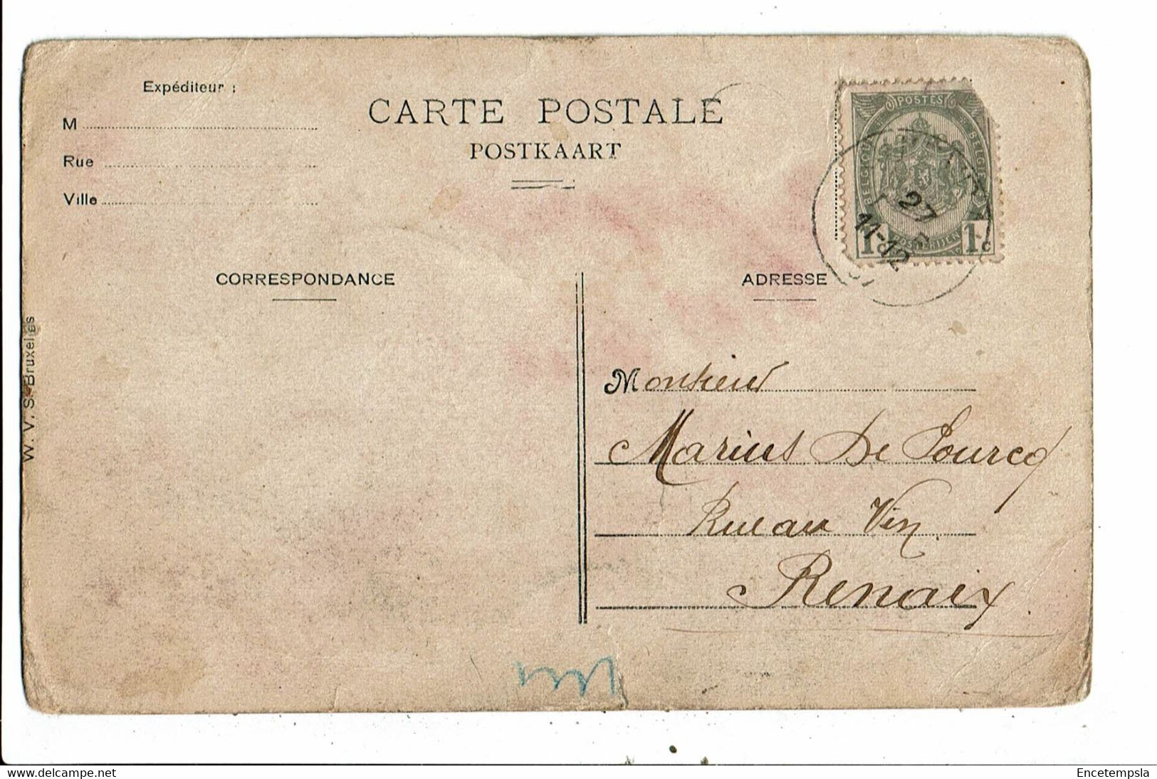 CPA  Carte Postale Belgique- Quiévrain- Le Moulin Brulé 1907?- VM28769ha - Quiévrain