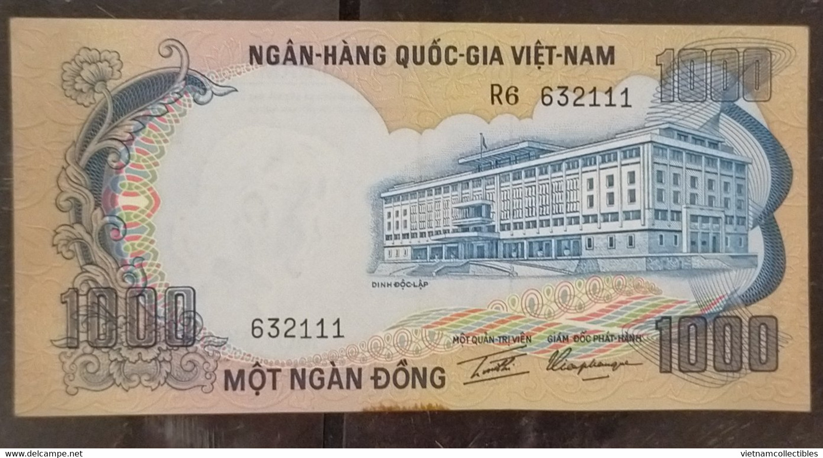 South Viet Nam Vietnam 1000 1,000 Dông AU Elephant Banknote Note 1972 - Pick# 34 - Vietnam