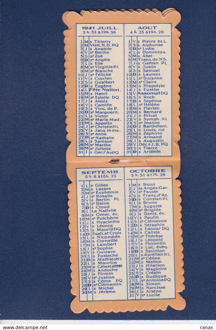 CPA Calendrier Lefèvre Utile LU 1941 Voir Scans - Petit Format : 1941-60
