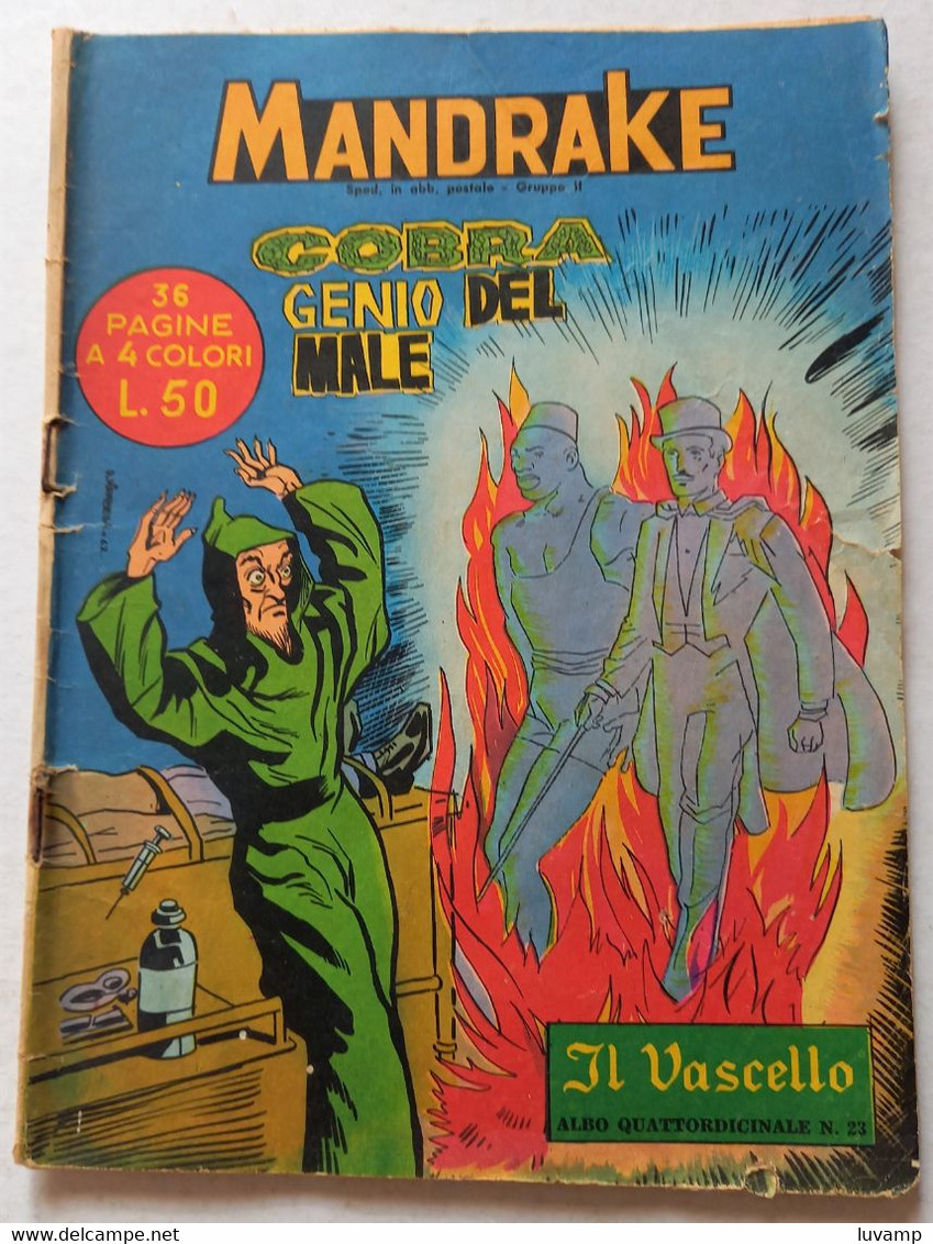 MANDRAKE  IL VASCELLO -FRATELLI SPADA N.23  DEL   18 NOVEMBRE 1962 (CART 58) - Premières éditions