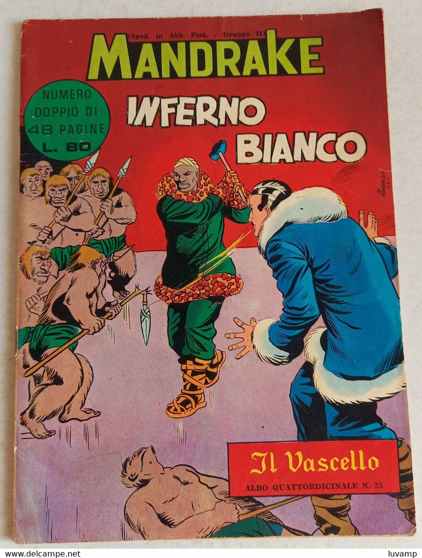 MANDRAKE  IL VASCELLO -FRATELLI SPADA N. 25  DEL   1962 (CART 58) - Premières éditions