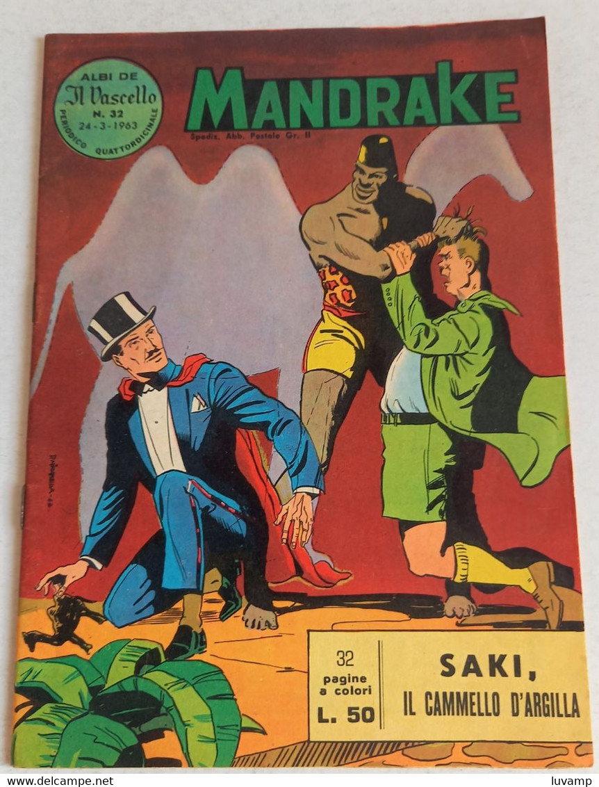 MANDRAKE  IL VASCELLO -FRATELLI SPADA N. 32  DEL   1963 (CART 58) - Premières éditions