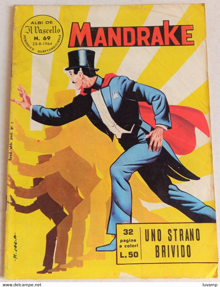 MANDRAKE  IL VASCELLO -FRATELLI SPADA N.  69  DEL   1964 (CART 58) - Premières éditions