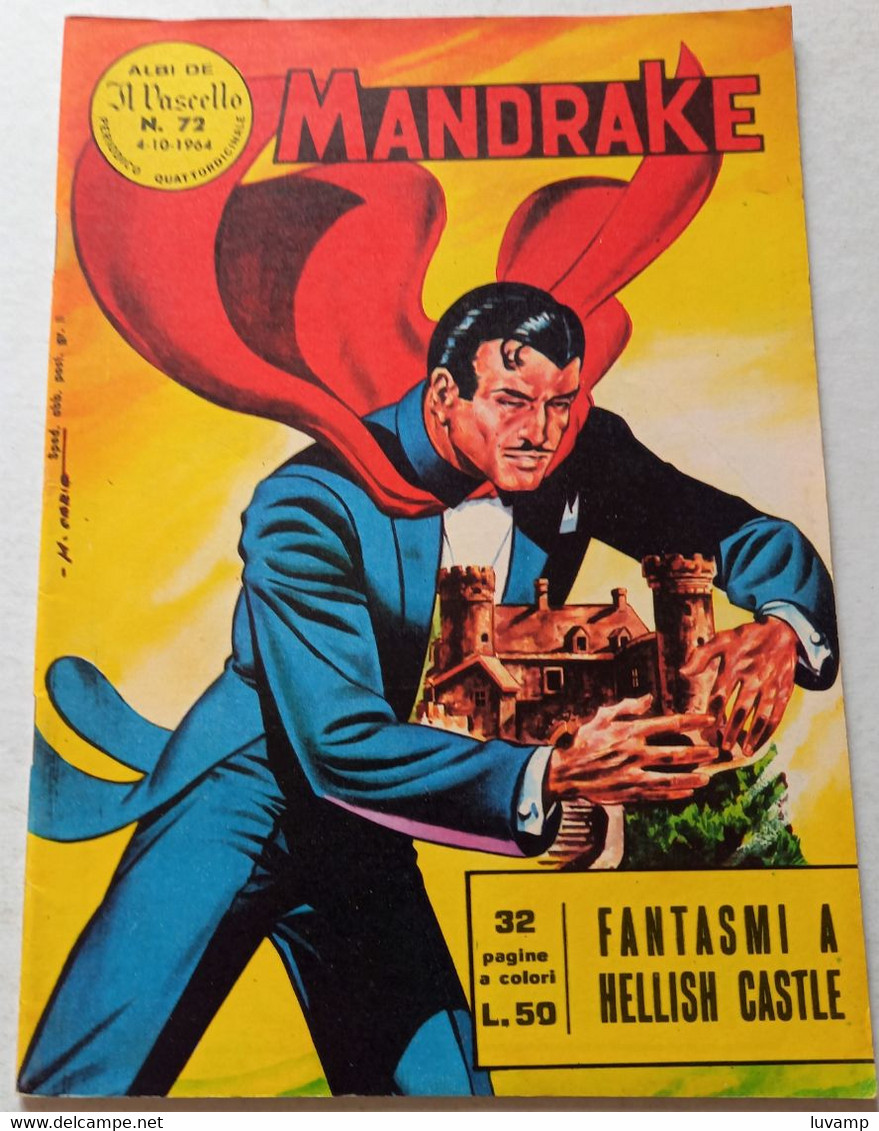 MANDRAKE  IL VASCELLO -FRATELLI SPADA N.  72  DEL   1964 (CART 58) - Premières éditions