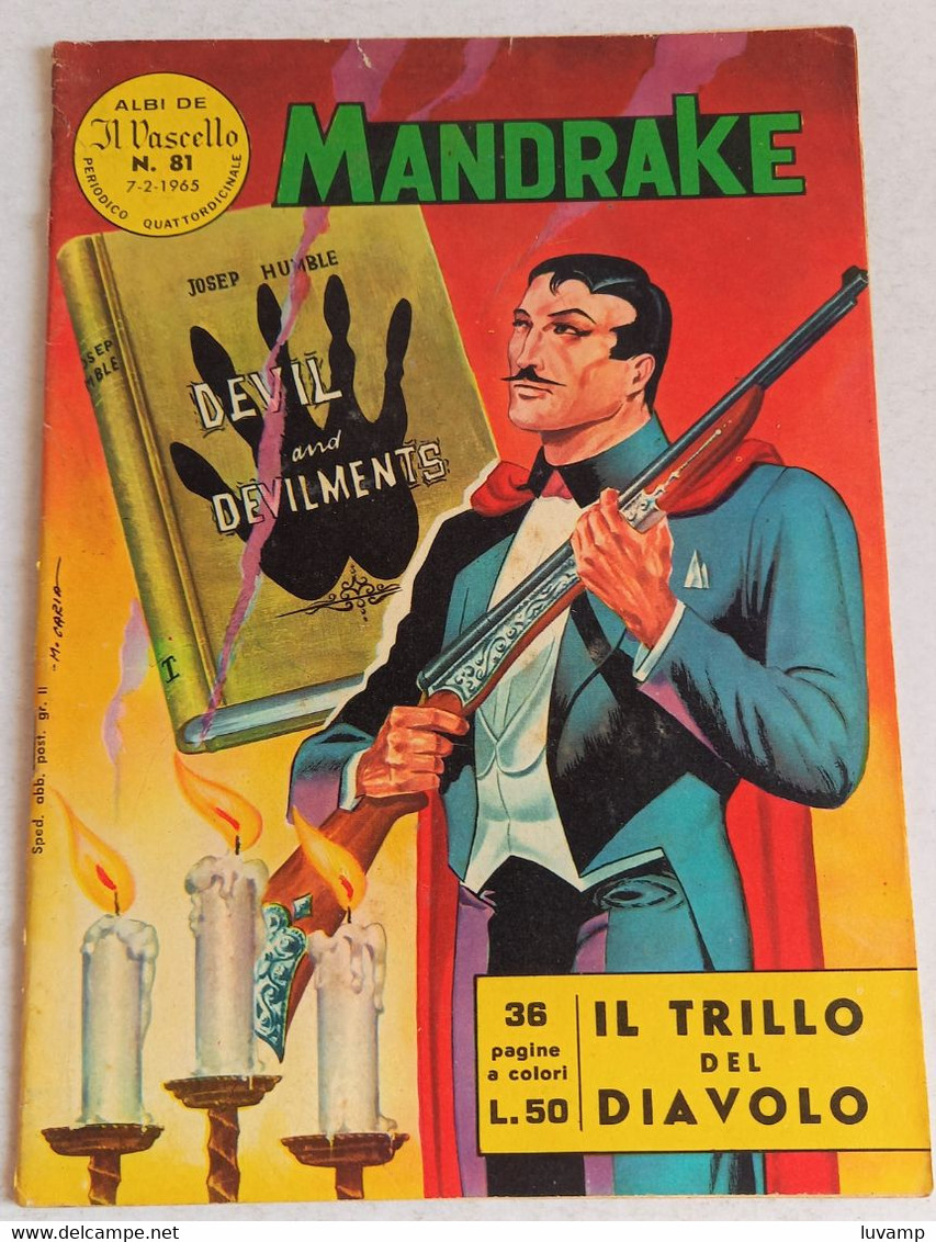 MANDRAKE  IL VASCELLO -FRATELLI SPADA N.  81  DEL   1965 (CART 58) - Premières éditions