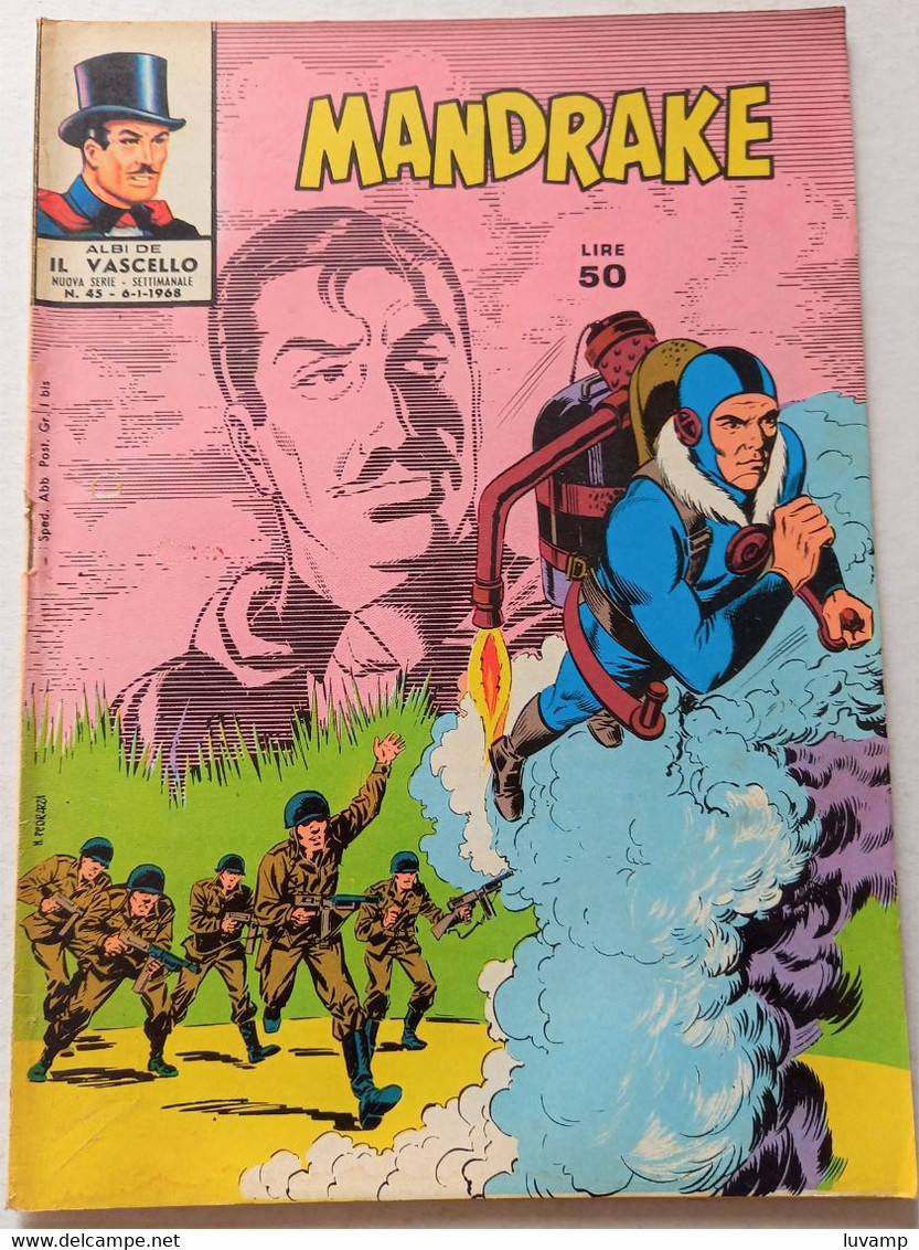 MANDRAKE  IL VASCELLO NUOVA SERIE -FRATELLI SPADA N. 45  DEL 1968 (CART 58) - Prime Edizioni