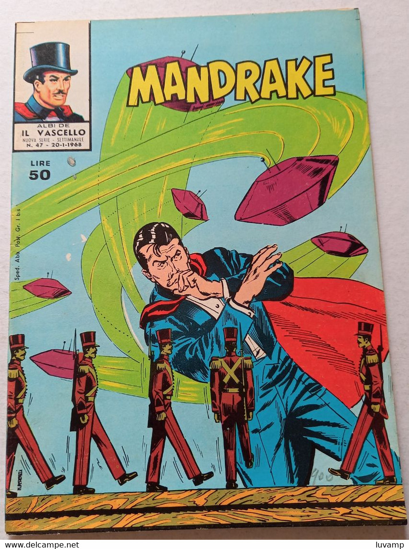 MANDRAKE  IL VASCELLO NUOVA SERIE -FRATELLI SPADA N. 47  DEL 1968 (CART 58) - Prime Edizioni