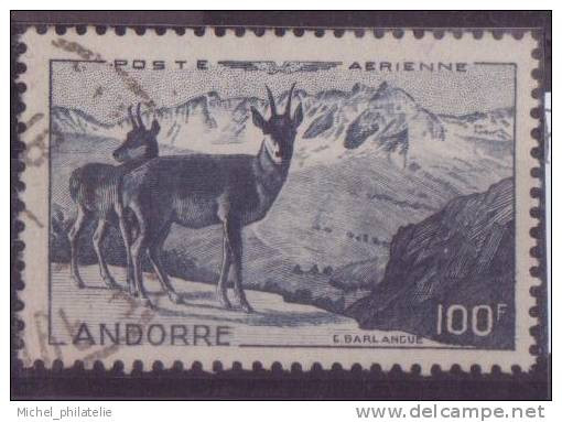 ANDORRE N° 1 PAR AVION OBLITERE - Airmail