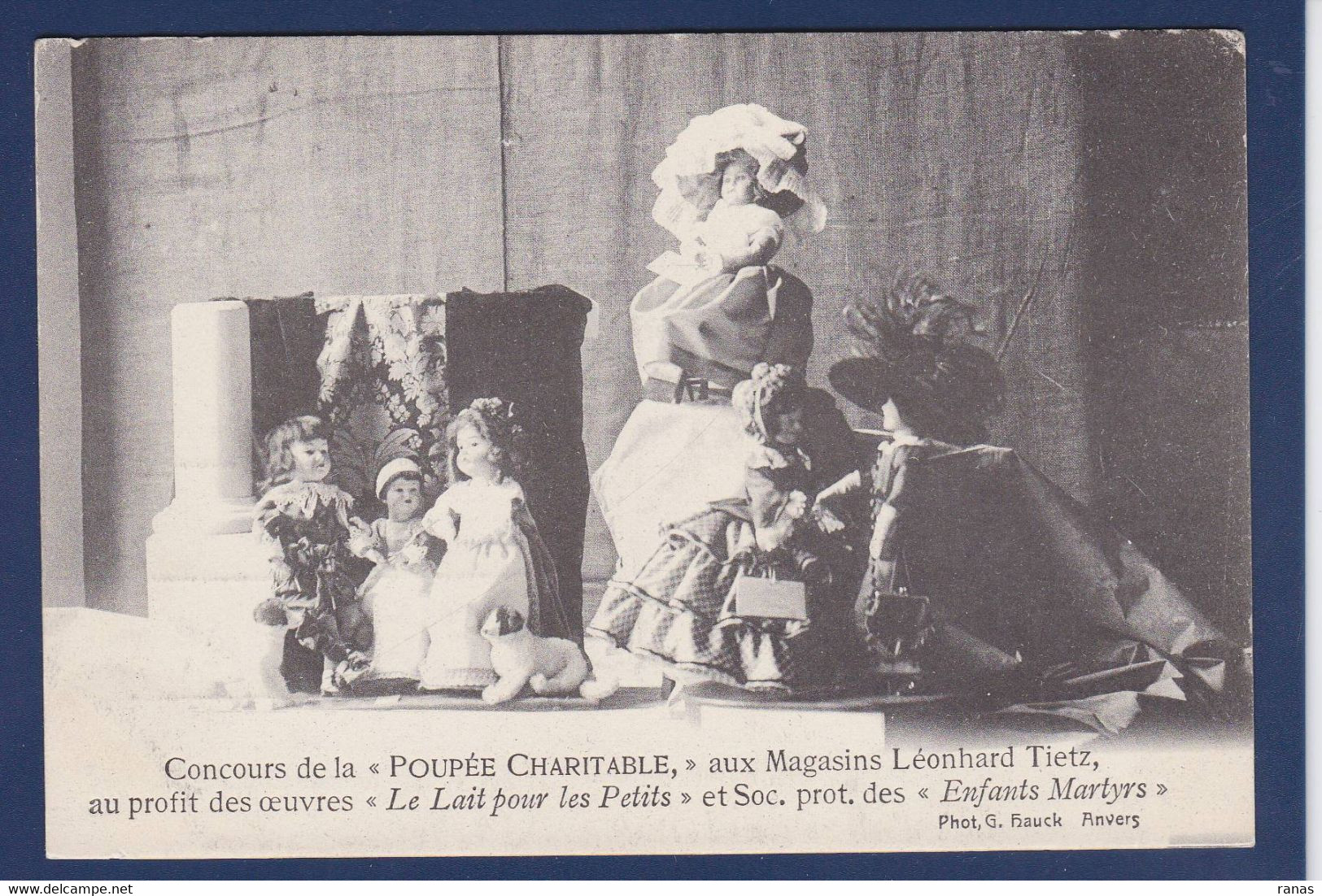 CPA Belgique Anvers Poupée Dolls Magasin Léonhard TIETZ Non Circulé Lait Pour Les Petits - Other & Unclassified