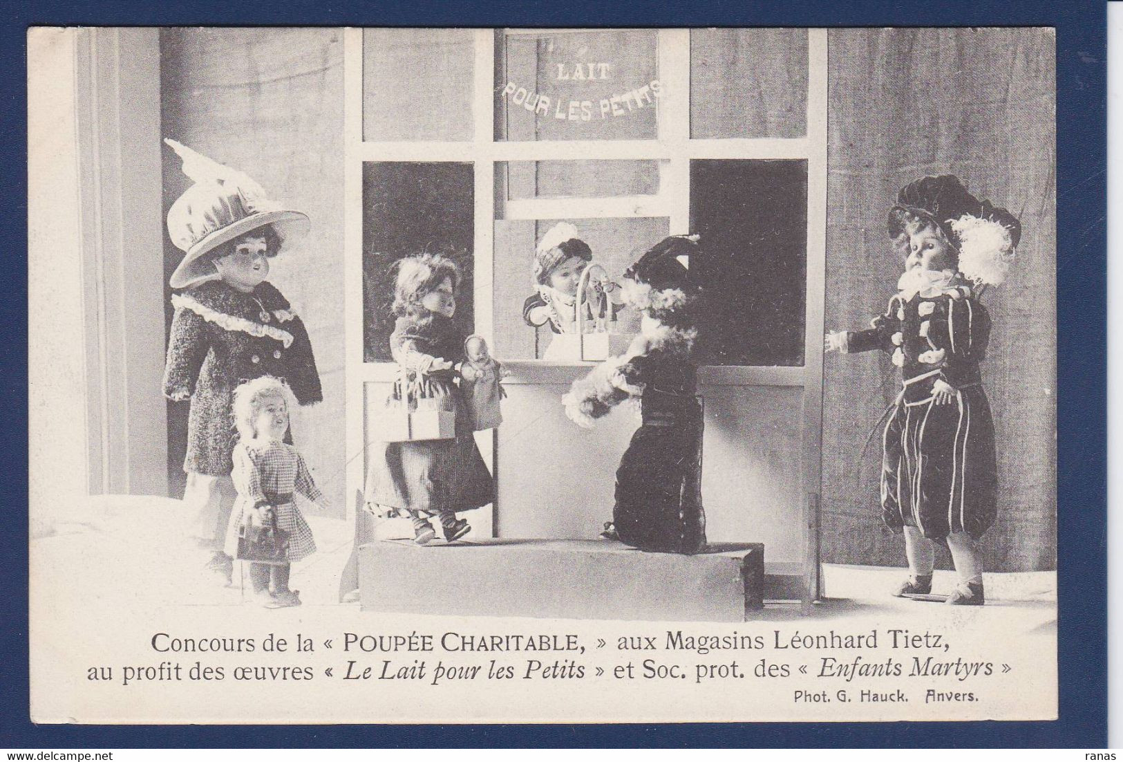 CPA Belgique Anvers Poupée Dolls Magasin Léonhard TIETZ Non Circulé Lait Pour Les Petits - Autres & Non Classés