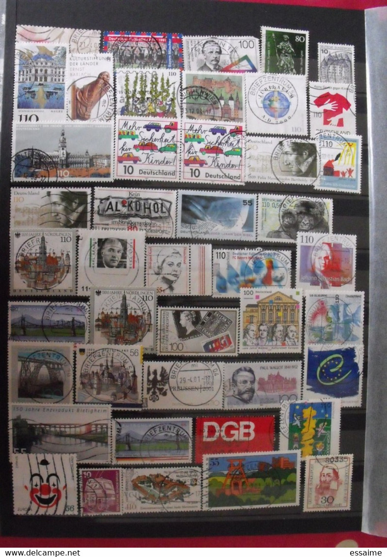 Allemagne. collection de 2050 timbres oblitérés (quelques neufs)