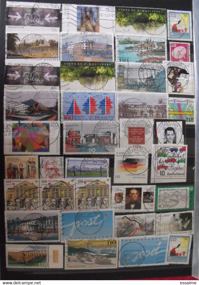 Allemagne. collection de 2050 timbres oblitérés (quelques neufs)