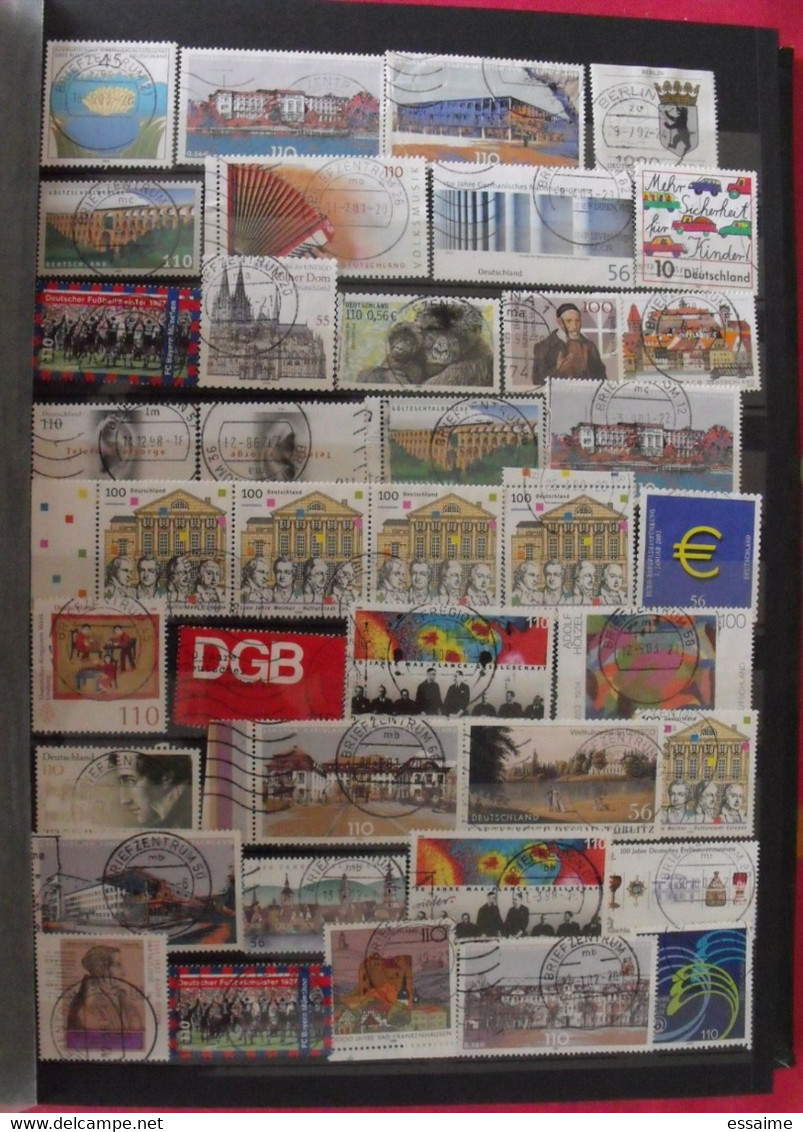 Allemagne. collection de 2050 timbres oblitérés (quelques neufs)