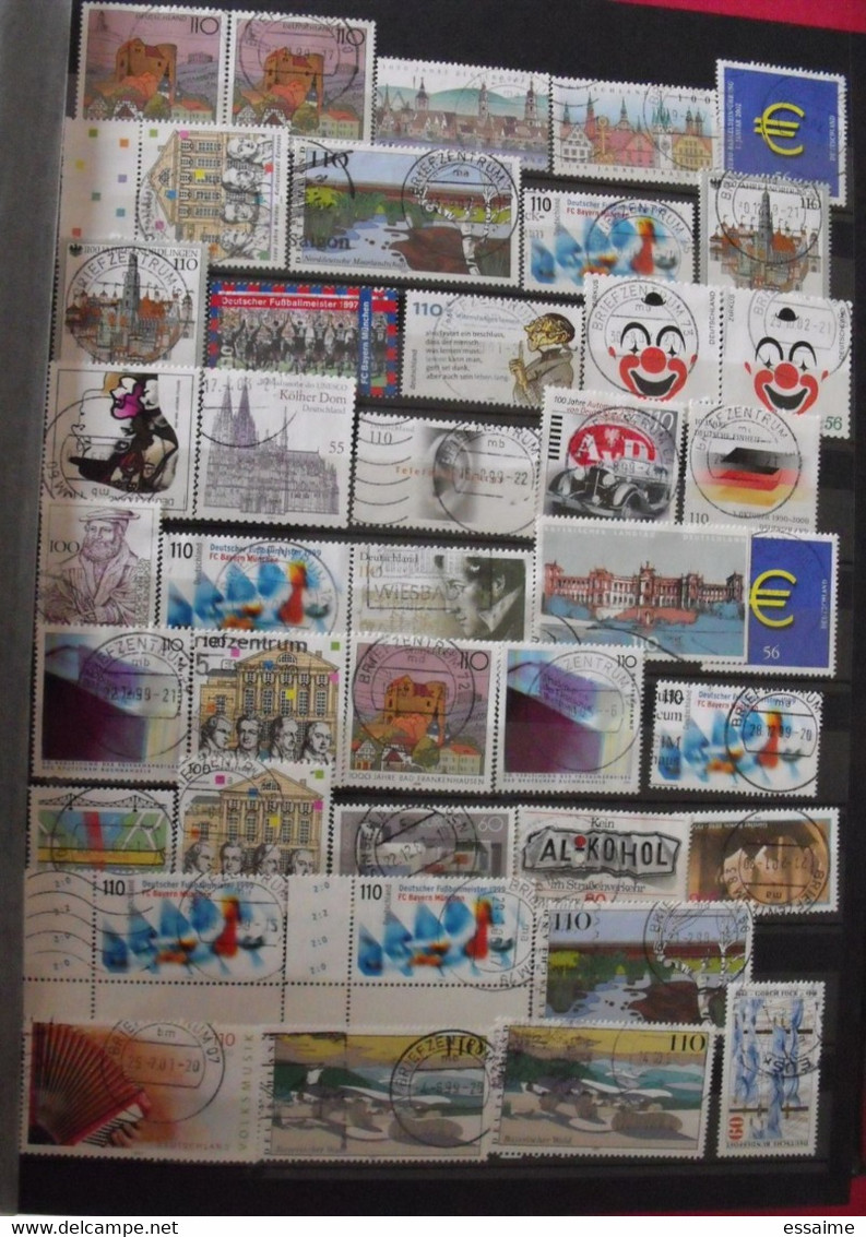 Allemagne. collection de 2050 timbres oblitérés (quelques neufs)