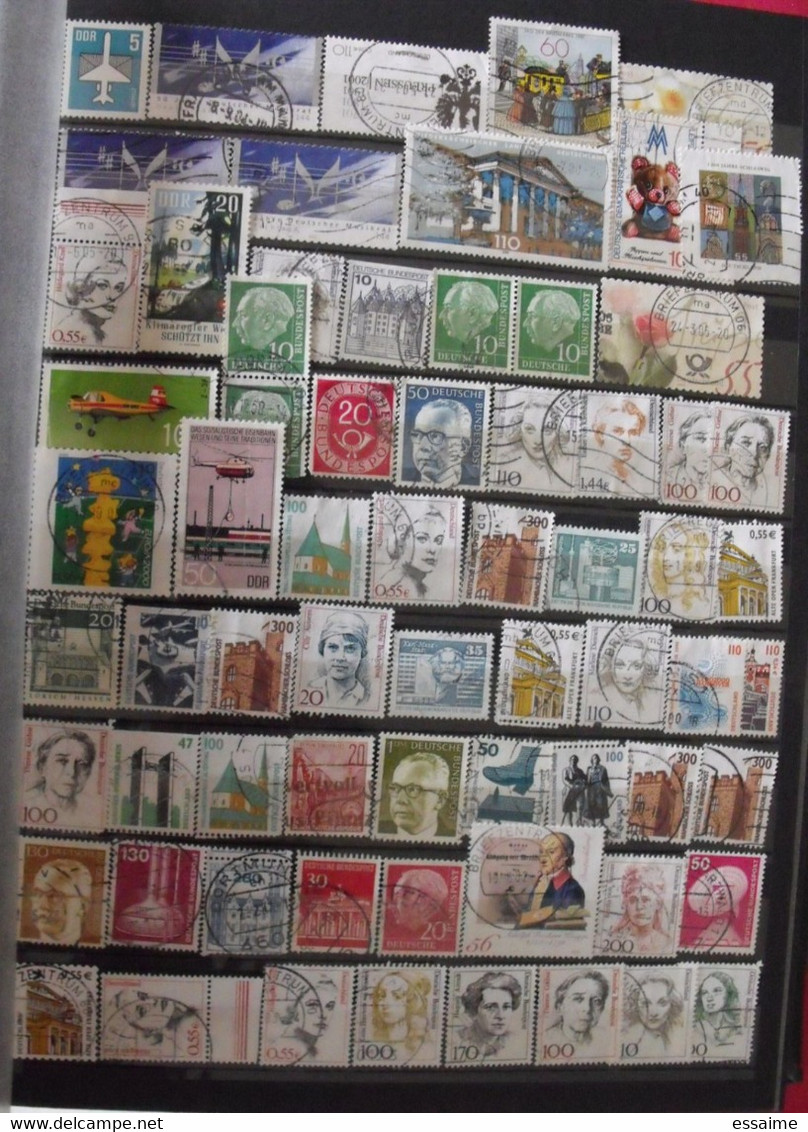 Allemagne. collection de 2050 timbres oblitérés (quelques neufs)