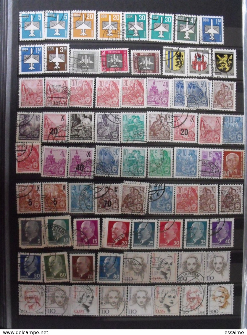 Allemagne. collection de 2050 timbres oblitérés (quelques neufs)