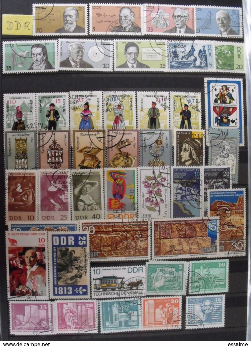 Allemagne. collection de 2050 timbres oblitérés (quelques neufs)