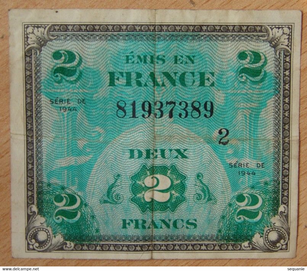 France - 2 Francs Drapeau 1944 Série 2 - 1944 Vlag/Frankrijk