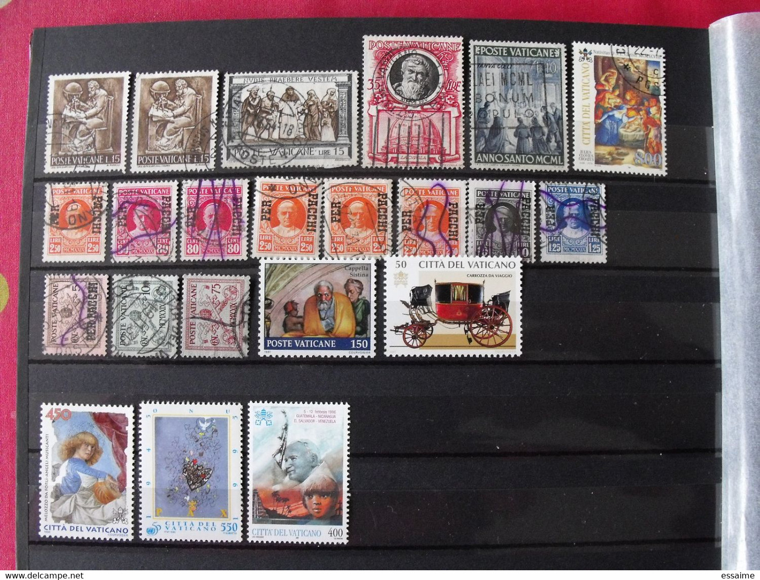 Vatican. Collection De Timbres Oblitérés (quelques Neufs). Colis Postaux - Sammlungen