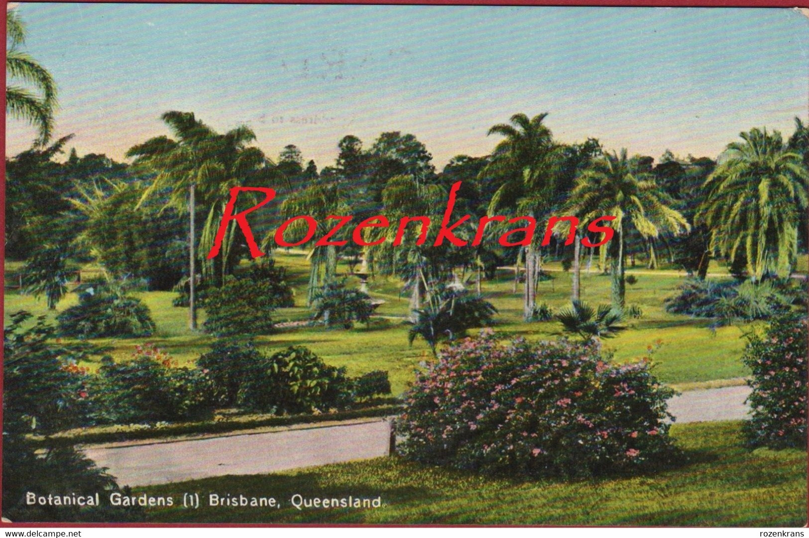 Australia Australie Brisbane Botanical Gardens Queensland - 1910 Printed In Germany Coloured CPA (In Very Good Condition - Brisbane