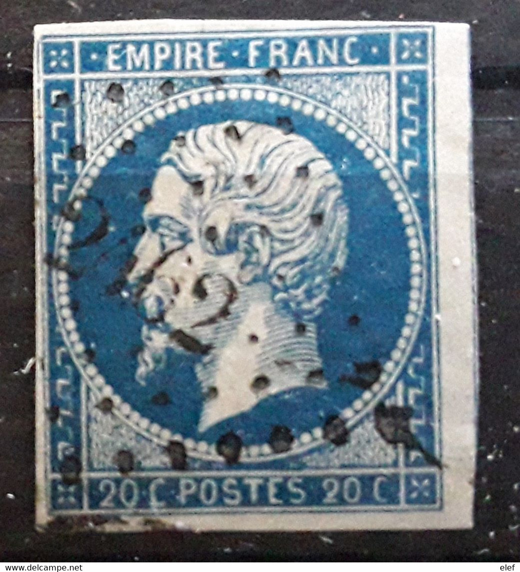 Empire No 14 A Obl Pc 2462 De PLOERMEL , Morbihan ,  Indice 4, Belle Frappe TB - 1853-1860 Napoleon III