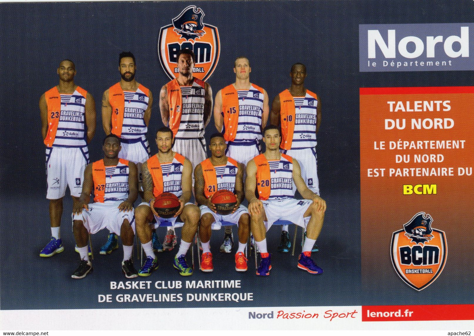 (59) - BASKET CLUB MARITIME DE GRAVELINES DUNKERQUE ( 2014 ) - Pallacanestro