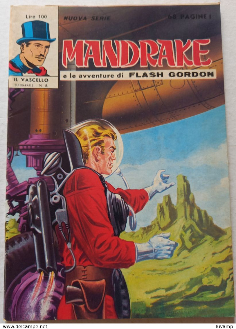 MANDRAKE  IL VASCELLO  TERZA SERIE -FRATELLI SPADA N.8 DEL 1971 (CART 58) - Prime Edizioni