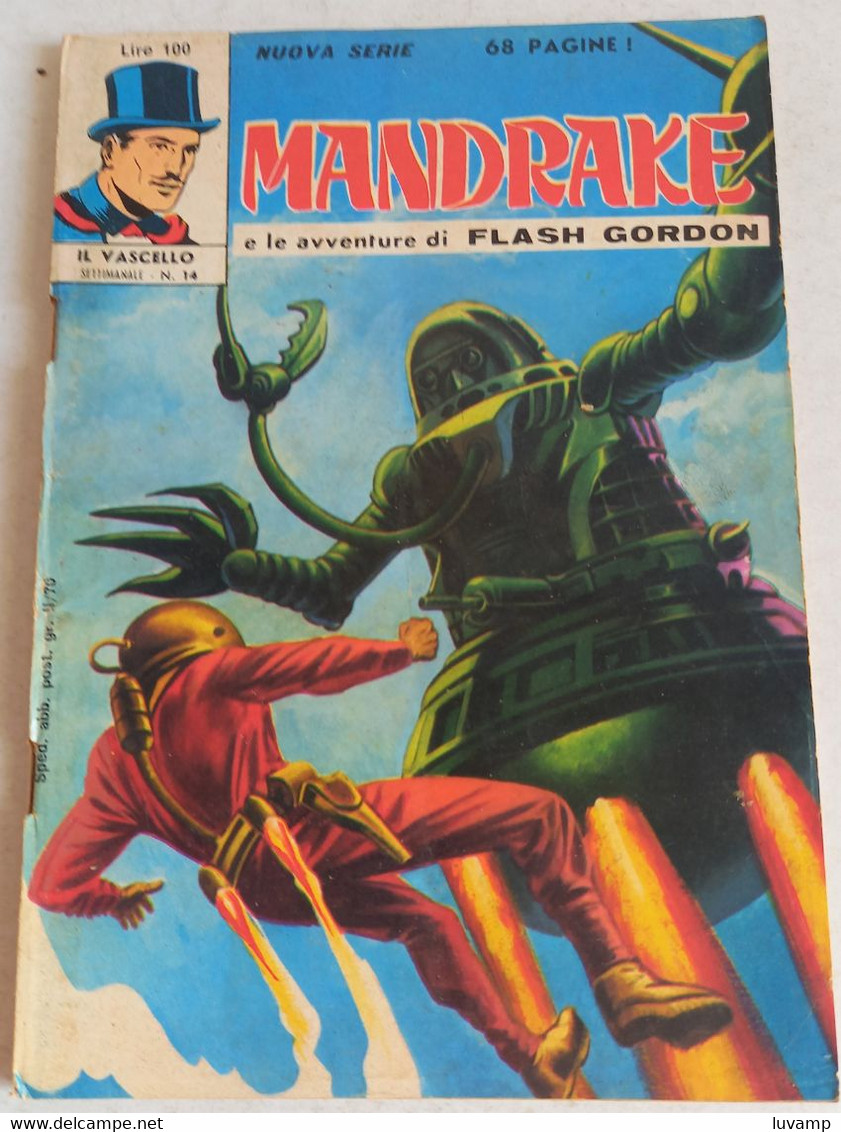 MANDRAKE  IL VASCELLO  TERZA SERIE -F.LLI SPADA N.14 DEL 1971 (CART 58) - First Editions