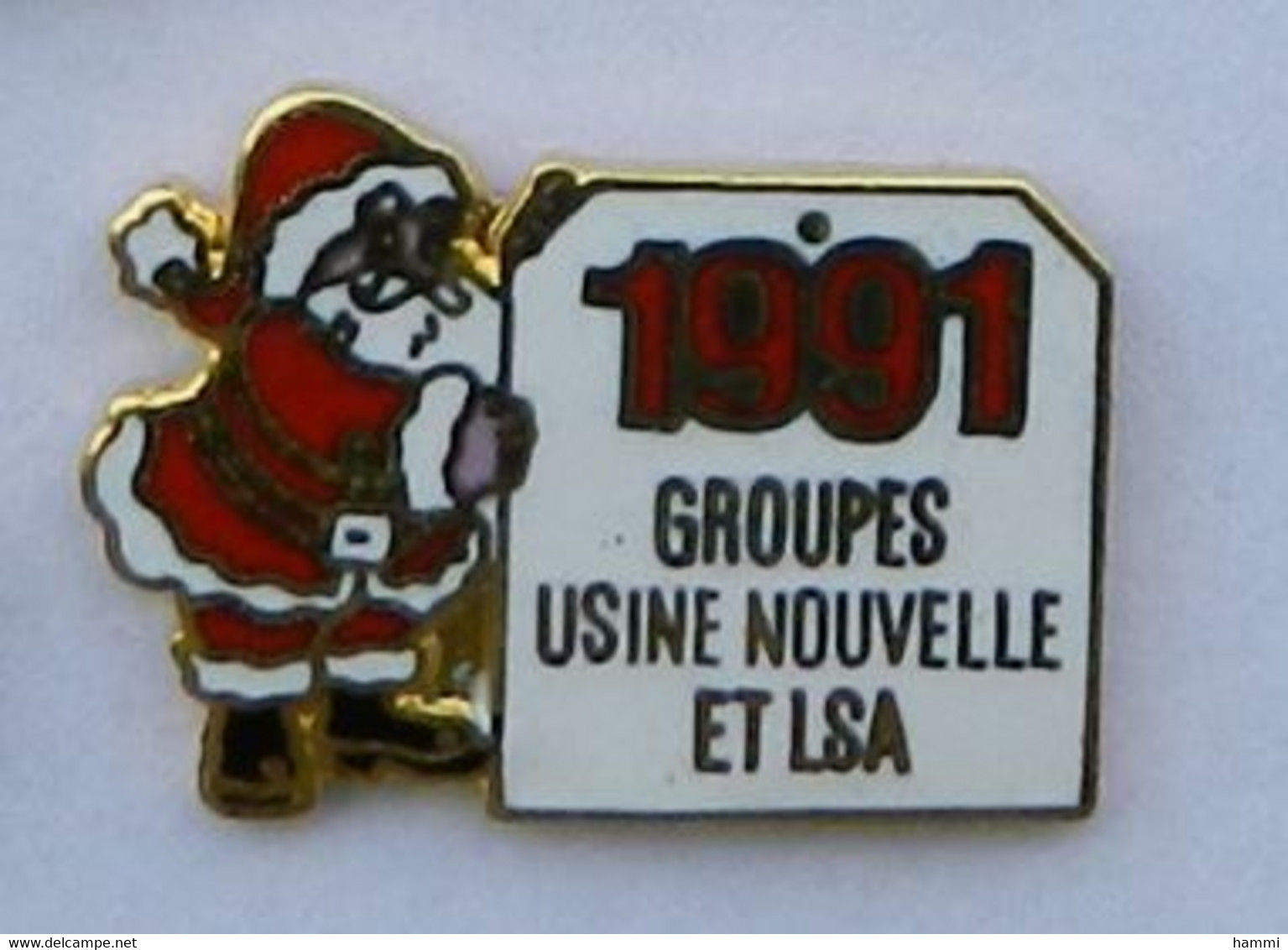 RR94 Pin's PERE NOEL Groupe Usine Nouvelle Et LSA Qualité Egf Media Presse Achat Immédiat - Christmas