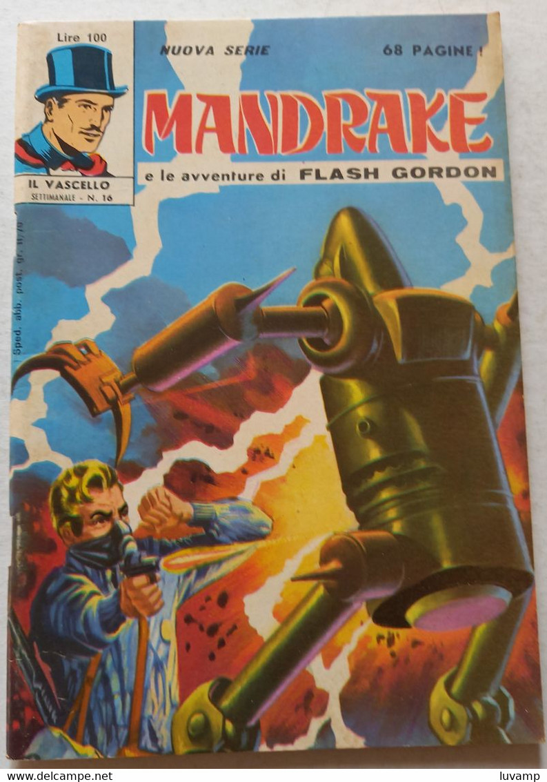MANDRAKE  IL VASCELLO  TERZA SERIE -F.LLI SPADA N.16 DEL 1971 (CART 58) - Prime Edizioni