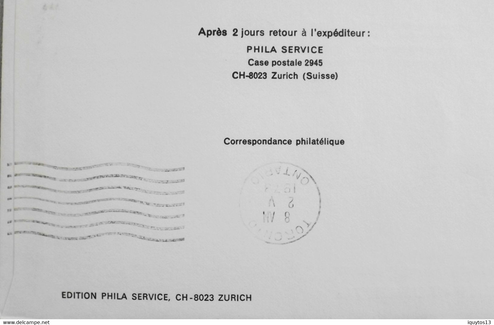 Nations Unies > Office De Genève > Lettre RC. Premiers Vols > GENF-TORONTO Ligne Directe Le 1er Mai 1973 - TBE - Cartas & Documentos