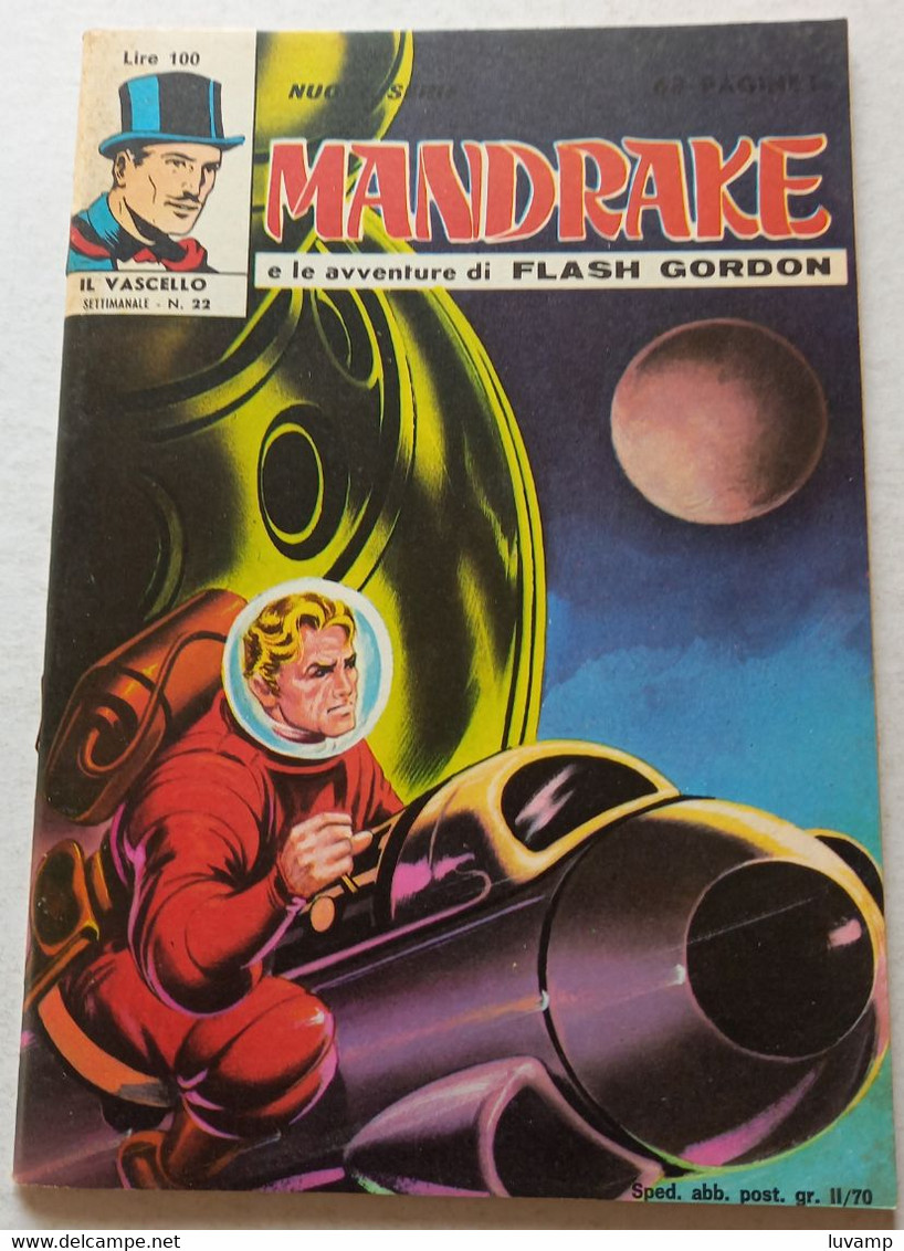 MANDRAKE  IL VASCELLO  TERZA SERIE -F.LLI SPADA N 22 DEL 1971 (CART 58) - First Editions
