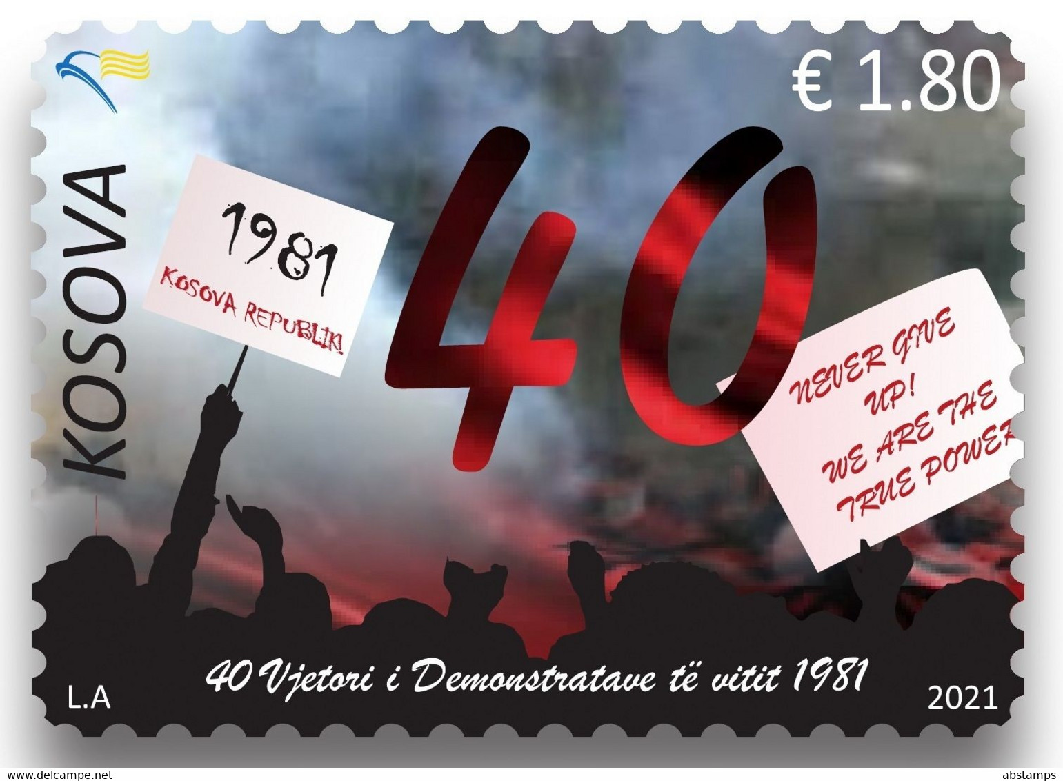 Kosovo Stamps 2021. 40th Anniv. Of The 1981 Demonstrations. Set MNH - Kosovo