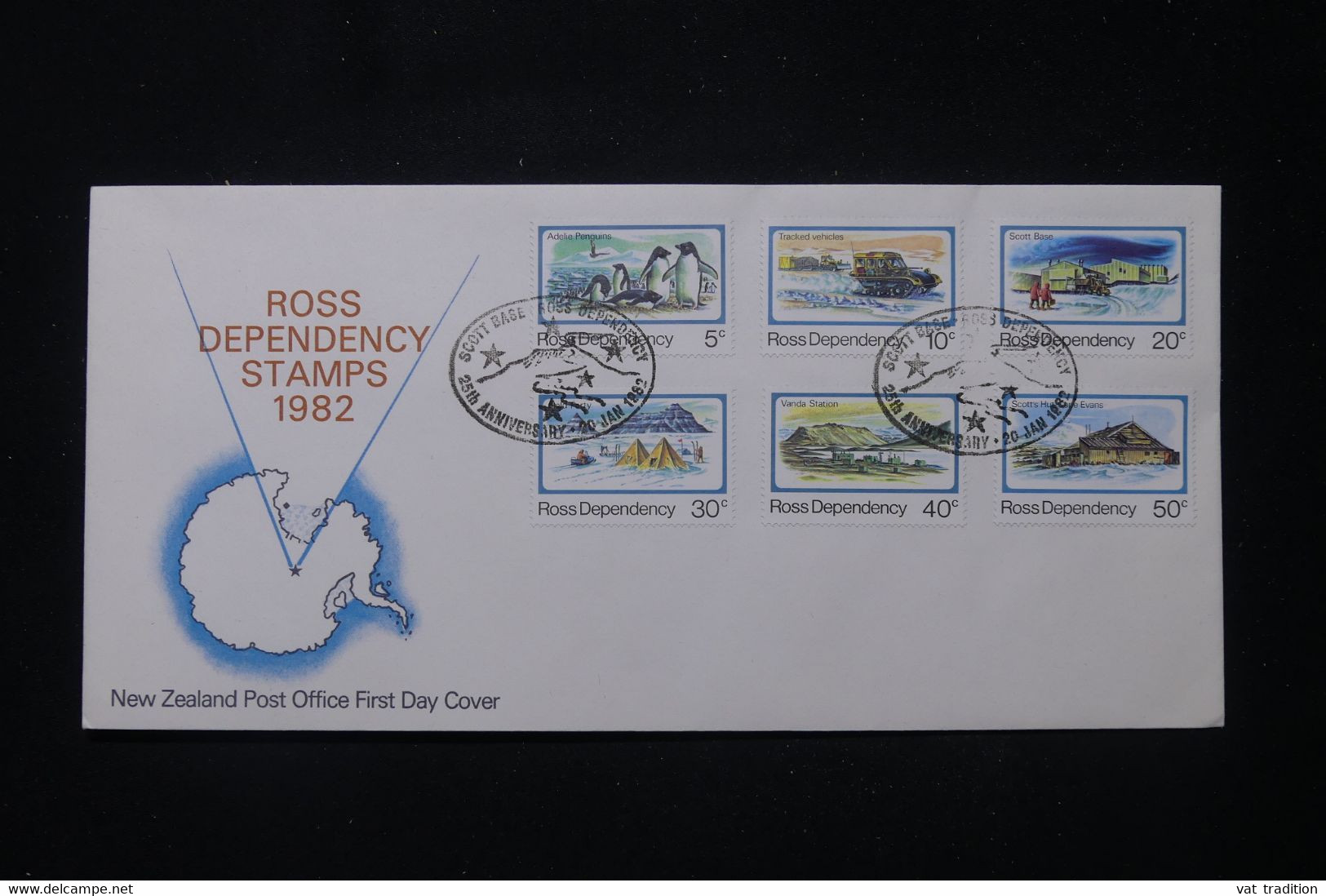 DÉPENDANCE DE ROSS - Enveloppe FDC En 1982 - L 92040 - Briefe U. Dokumente