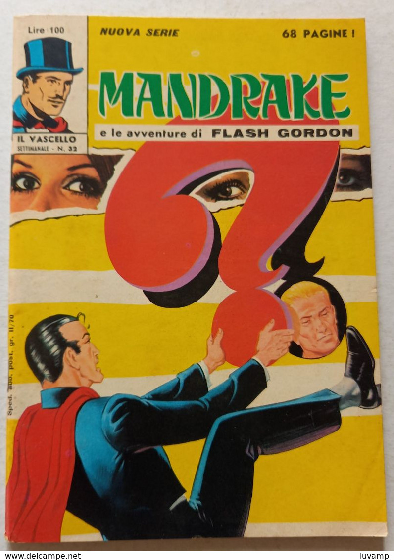 MANDRAKE  IL VASCELLO  TERZA SERIE -F.LLI SPADA N 32 DEL 1972 (CART 58) - Prime Edizioni