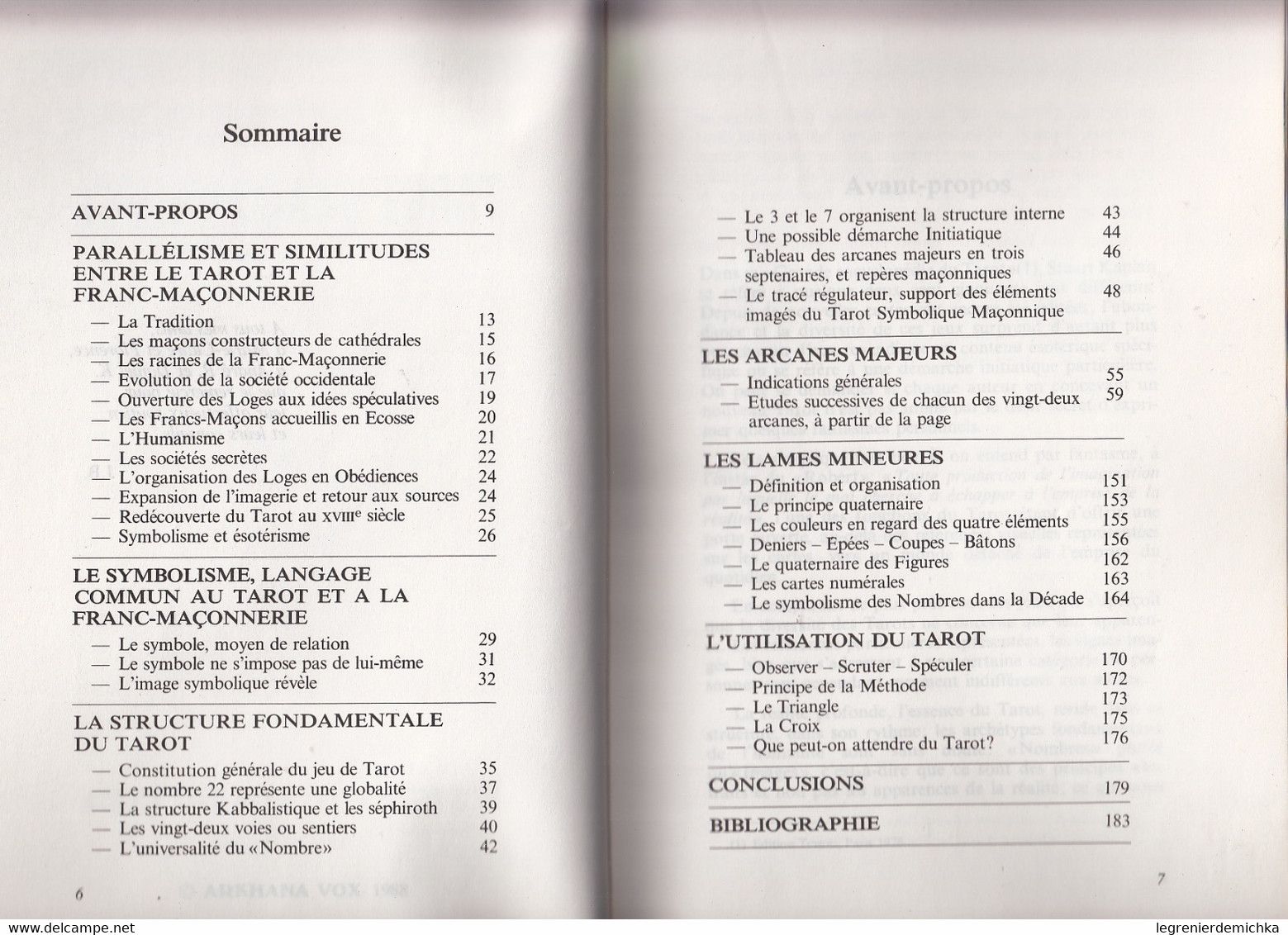 TAROT MAÇONNIQUE Jean BEAUCHARD - ESOTERISME - Histoire Et Symbolisme - Arkhana Vox 1988 - Esotérisme